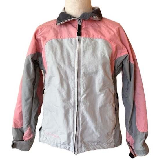 Columbia Small Ski Jacket Coat Pink Gray Winter - Picture 2 of 14